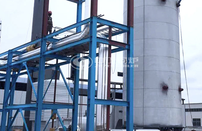 山東東營1500萬大卡導熱油鍋爐項目