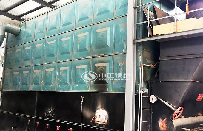 內蒙古360萬大卡鏈條爐排導熱油鍋爐項目