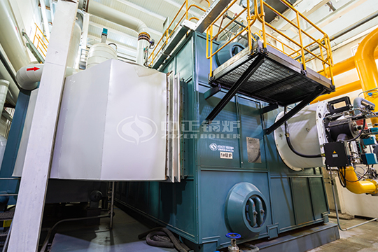 河南省鄭州市25噸SZS系列天燃氣蒸汽鍋爐項目